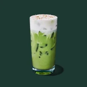 Iced Nondairy Salted Caramel Cookie Matcha