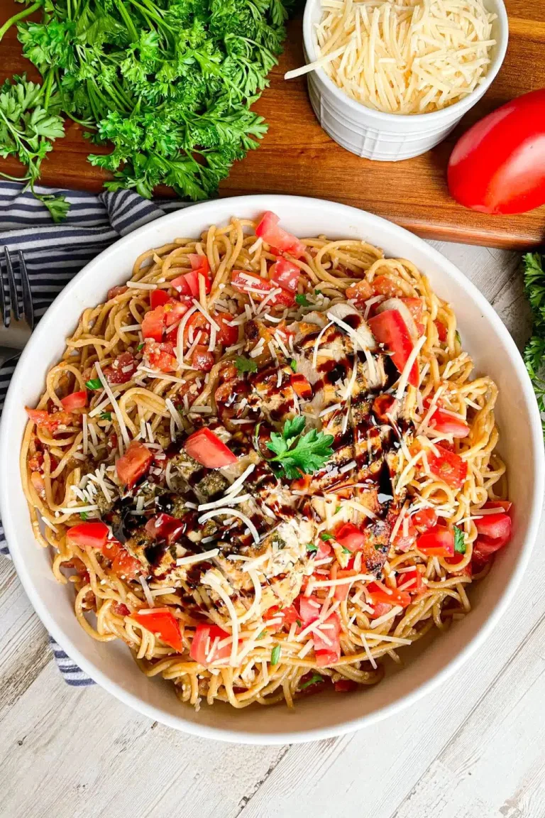 Bruschetta Chicken Pasta Recipe