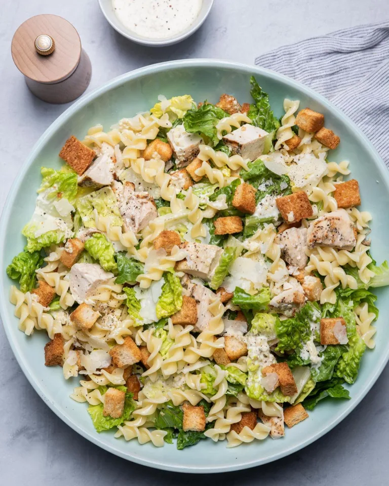 Chicken Caesar Pasta Salad Recipe