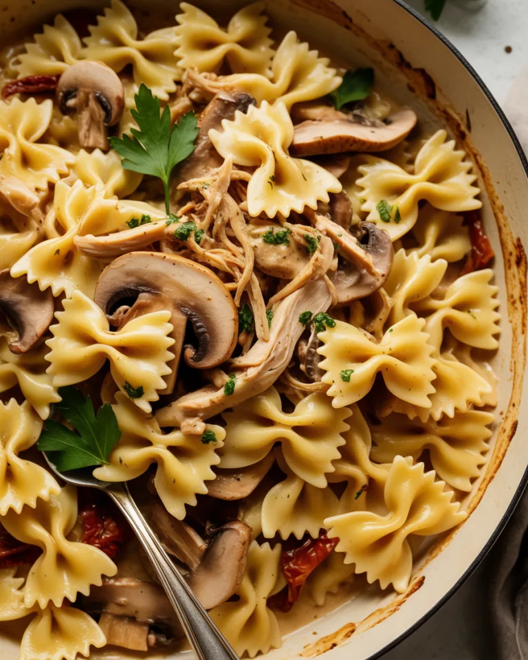 Farfalle with Chicken and Roasted Garlic Recipe