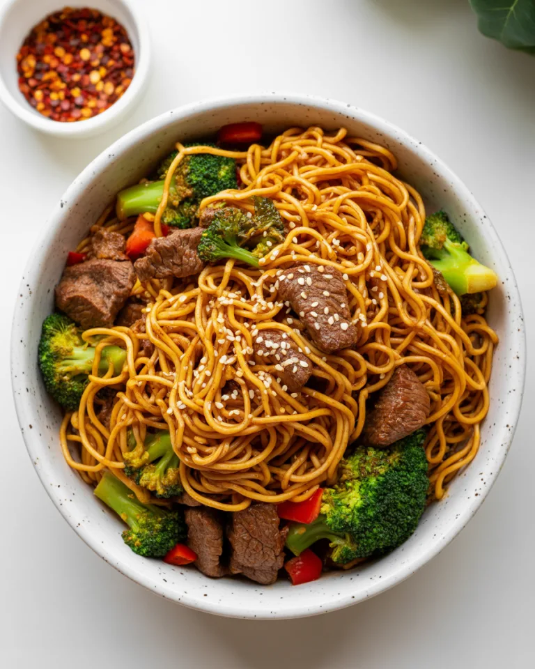 Garlic Beef and Broccoli Noodles Recipe