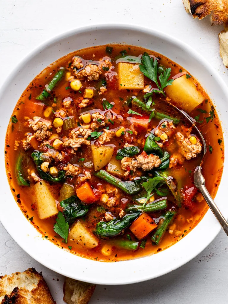 Italian Ground Turkey Soup Recipe