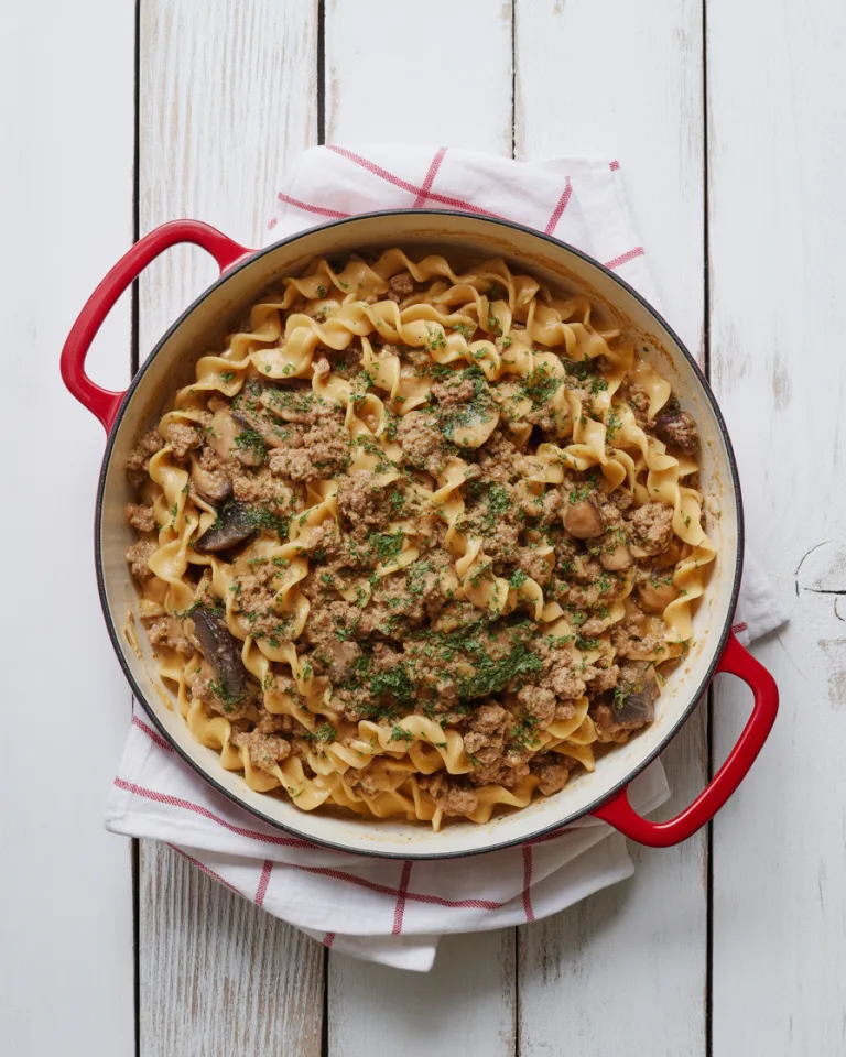 One Pot Turkey Stroganoff Recipe