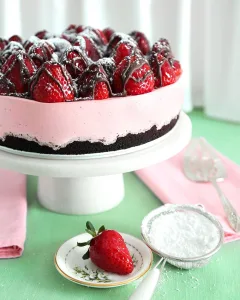 chocolate covered cheesecake strawberries recipe