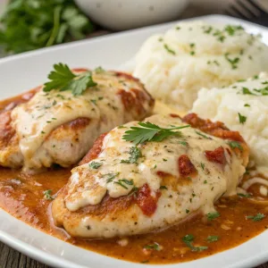Cheesy Mozzarella Chicken Bake Recipe