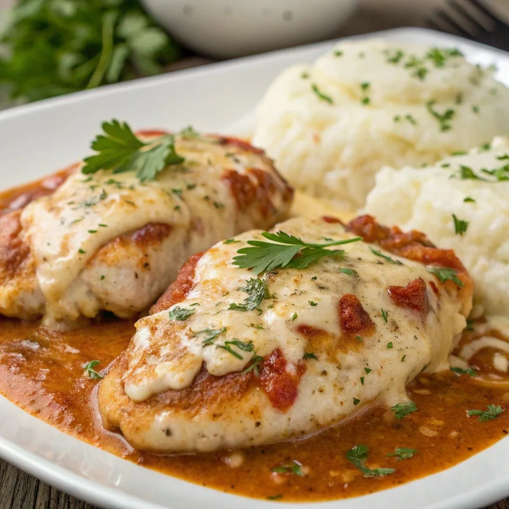 Cheesy Mozzarella Chicken Bake Recipe