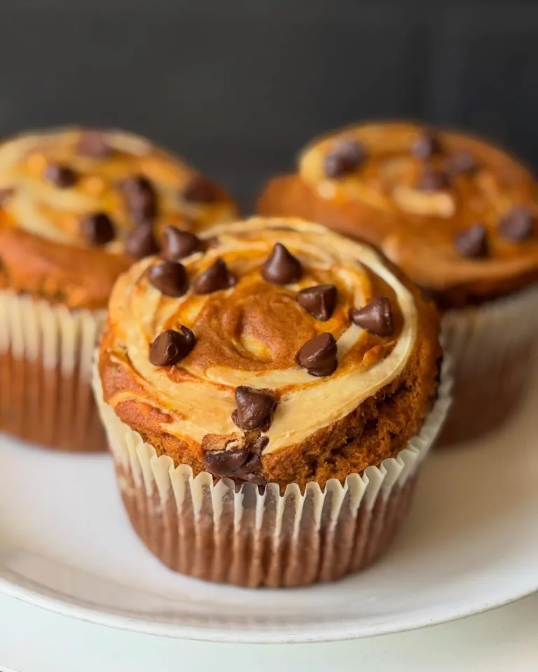 Chocolate Chip Pumpkin Cream Cheese Muffins Recipe